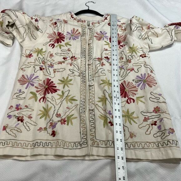 The‎ Vermont Country Store Floral Embroidered Button Up Jacket - Picture 4 of 6